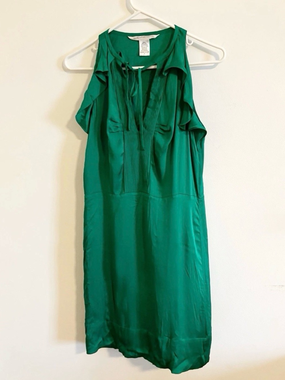 Diane‎ Von Furstenberg Emerald Green Silk Blend Dress
